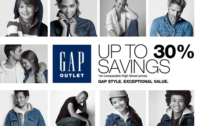 GAP OUTLET - GAP STYLE. EXCEPTIONAL VALUE.
