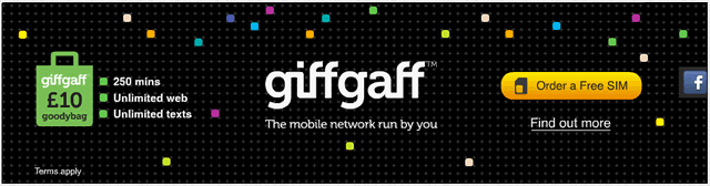 Order a Free giffgaff SIM Card Now!