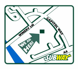 SUBWAY map - we are here!